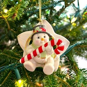 Lenox snowman ornament